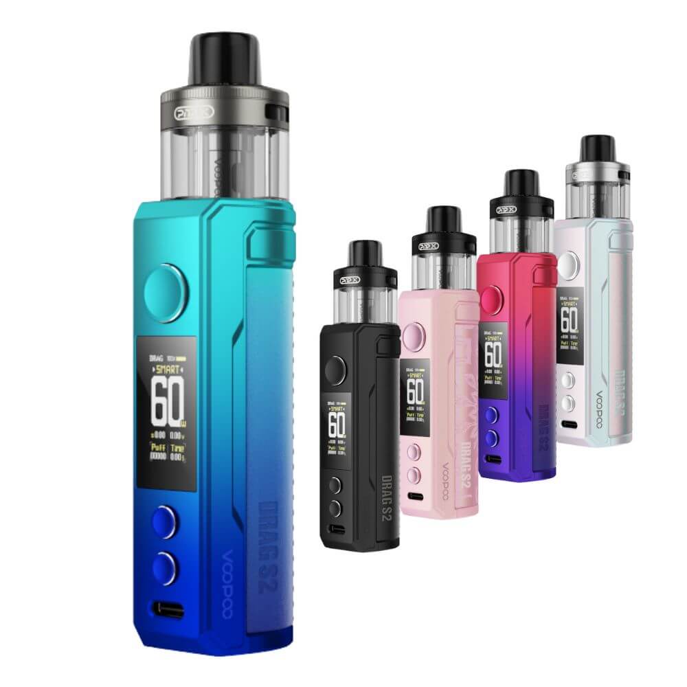 VooPoo Drag S2 Vape Kit | FREE UK Delivery The Puffin Hut VooPoo Drag S2 Vape Kit | FREE UK Delivery The Puffin Hut