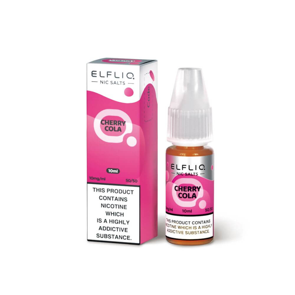 Cherry Cola Nic Salt e-Liquid By Elf Bar ElfLiq | Mix & Match  The Puffin  Hut
