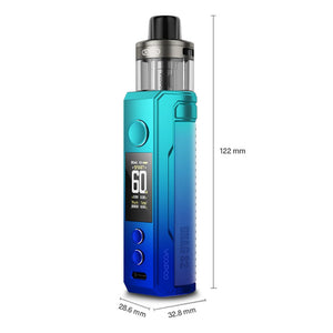 VooPoo Drag S2 Kit - Dimensions | The Puffin Hut