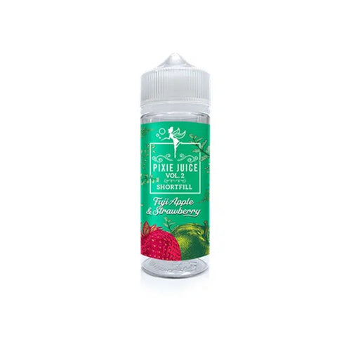 Fuji Apple & Strawberry 100ml Shortfill e-Liquid by Pixie Juice Vol.2 | The Puffin Hut