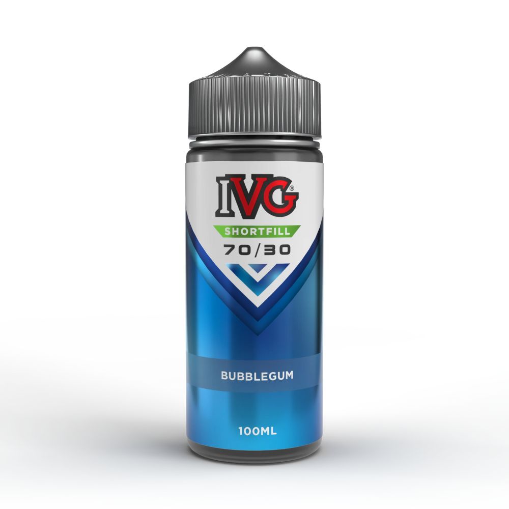 Bubblegum 100ml Shortfill e-Liquid by IVG - Nic Shots Included  The Puffin  Hut