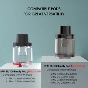 Smok RPM 85/100 2ml Replacement Pods - Compatibility | The Puffin Hut