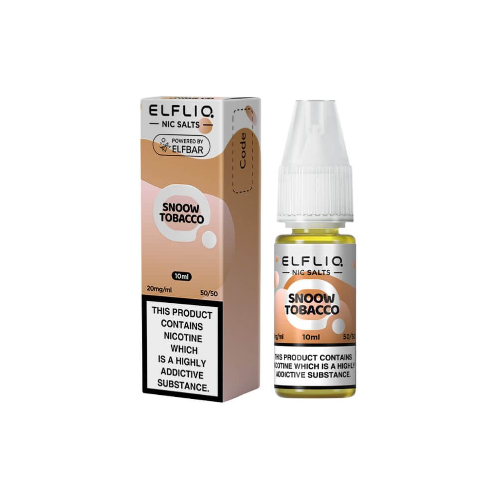 Snoow Tobacco Nic Salt e-Liquid By Elf Bar ElfLiq The Puffin Hut Snoow Tobacco Nic Salt e-Liquid By Elf Bar ElfLiq The Puffin Hut