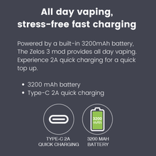 Load image into Gallery viewer, Aspire Zelos 3 Mod - charging | The Puffin Hut
