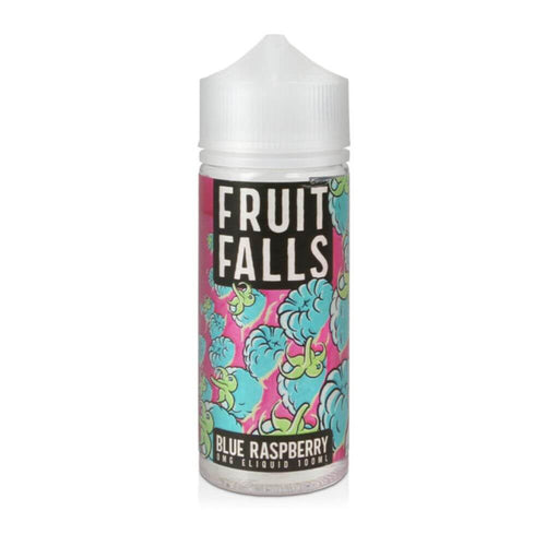 Blue Raspberry 100ml Short Fill e-Liquid by Fruit Falls | The Puffin Hut