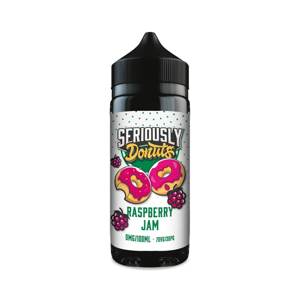 Raspberry Jam 100ml Short Fill eLiquid by Seriously Donuts | The Puffin Hut