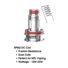 Load image into Gallery viewer, Smok RPM2 DC 0.6ohm Coils (5pack)
