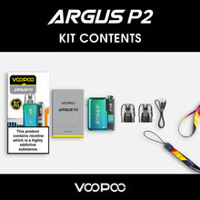 Load image into Gallery viewer, Voopoo Argus P2 Pod Kit - Kit Contents | The Puffin Hut
