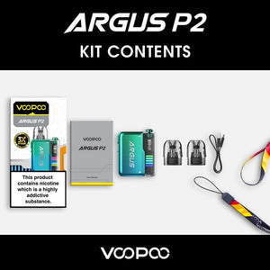 Voopoo Argus P2 Pod Kit - Kit Contents | The Puffin Hut