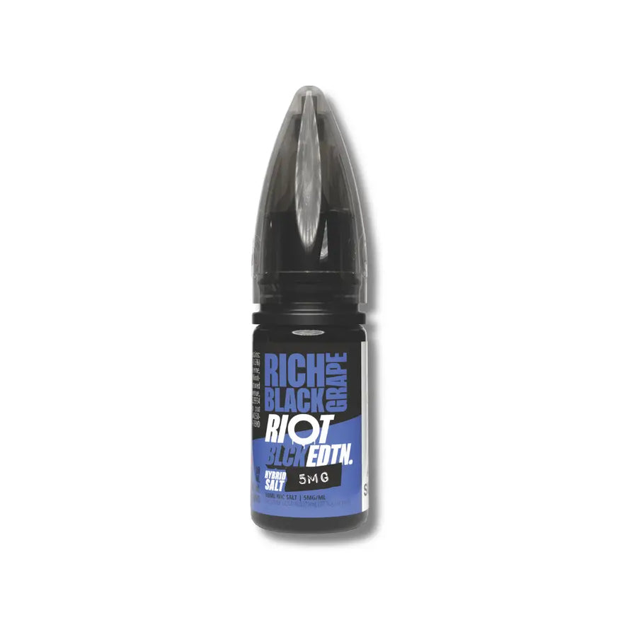 Rich Black Grape Hybrid Salt e-Liquid by Riot Black Edition | The Puffin Hut