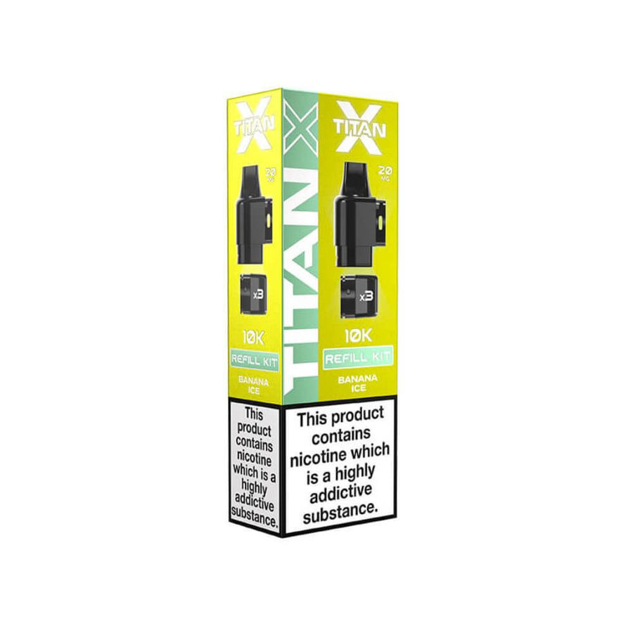 Titan X Refill Pack - Banana Ice | The Puffin Hut