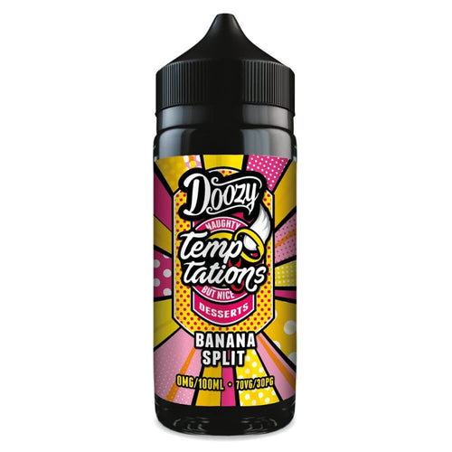 Banana Split 100ml Shortfill e-Liquid by Doozy Temptations | The Puffin Hut