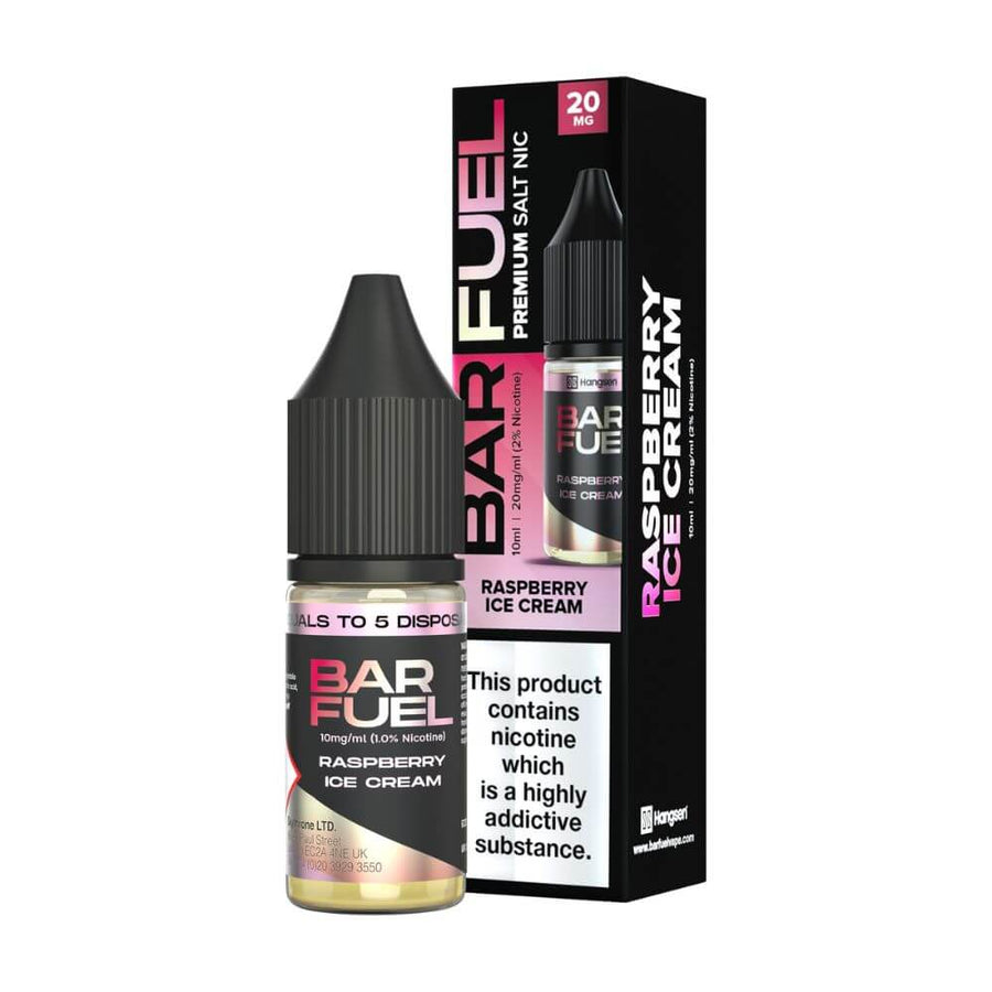 Raspberry Ice Cream Bar Fuel Nicotine Salt e-Liquid by Hangsen | The Puffin Hut