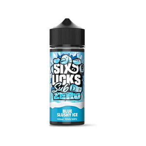 Blue Slushy Ice Shortfill by Six Licks Sub Zero | The Puffin Hut