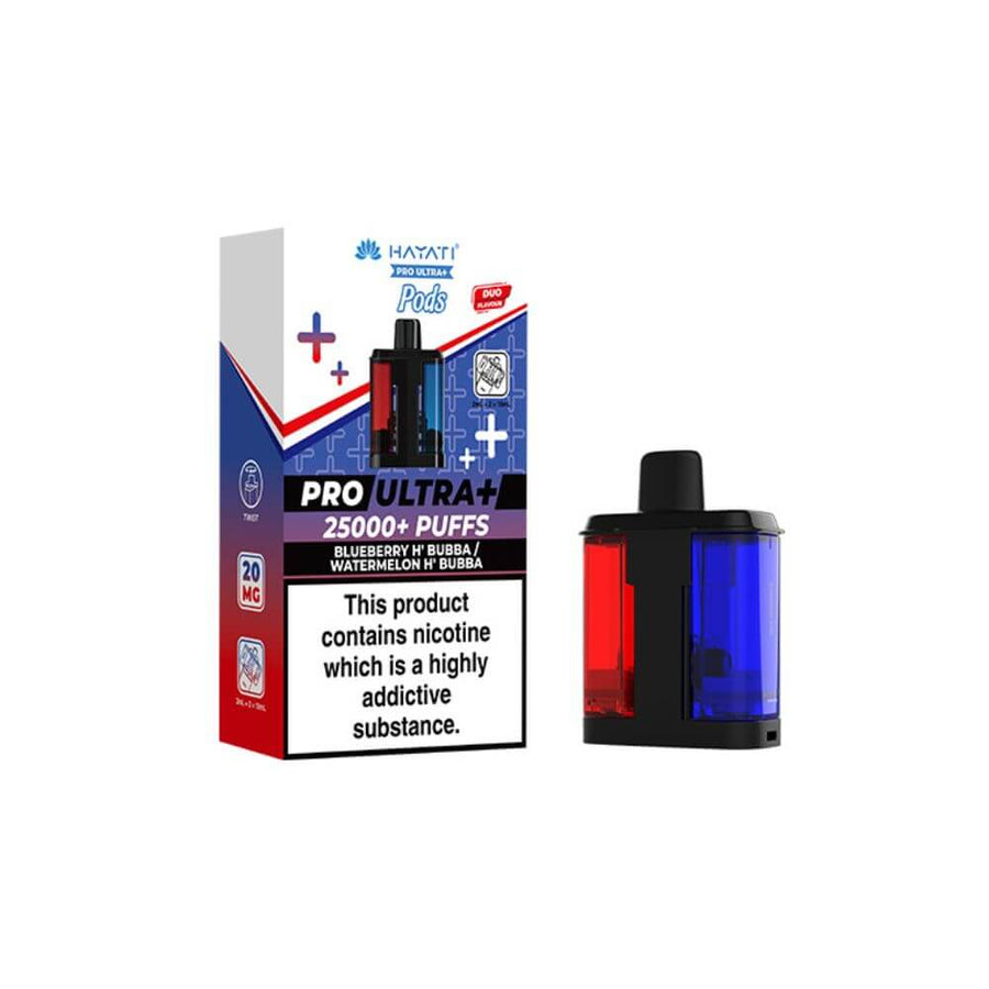 Hayati Pro Ultra+ Refill Pods - Blueberry H'Bubba + Watermelon H'Bubba | The Puffin Hut