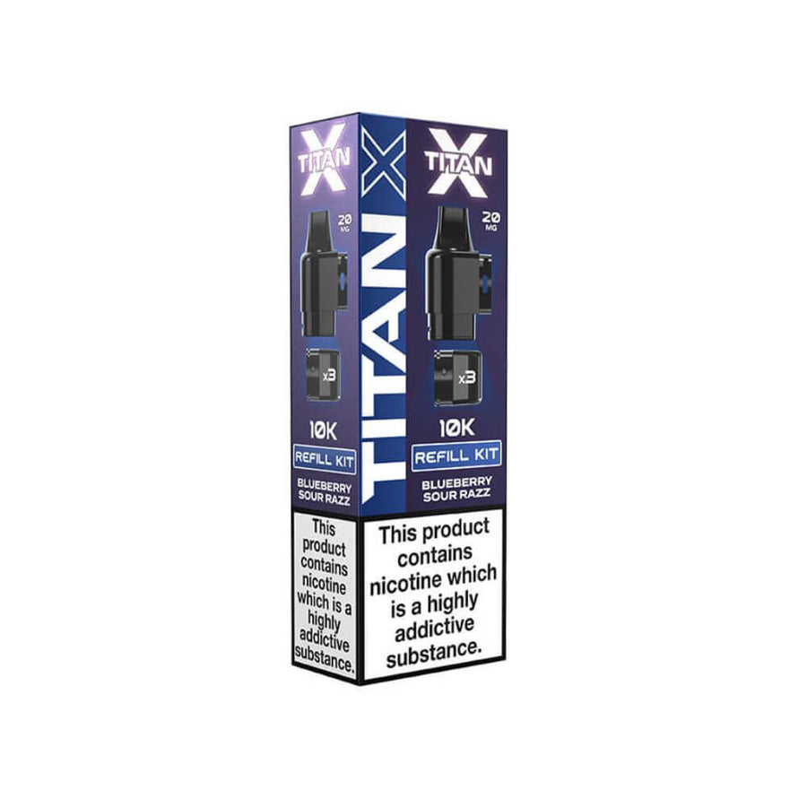 Titan X Refill Pack - Blueberry Sour Razz | The Puffin Hut