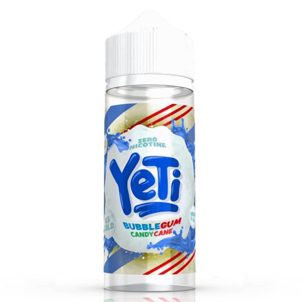 Bubblegum Candy Cane 100ml Shortfill e-Liquid by Yeti | The Puffin Hut