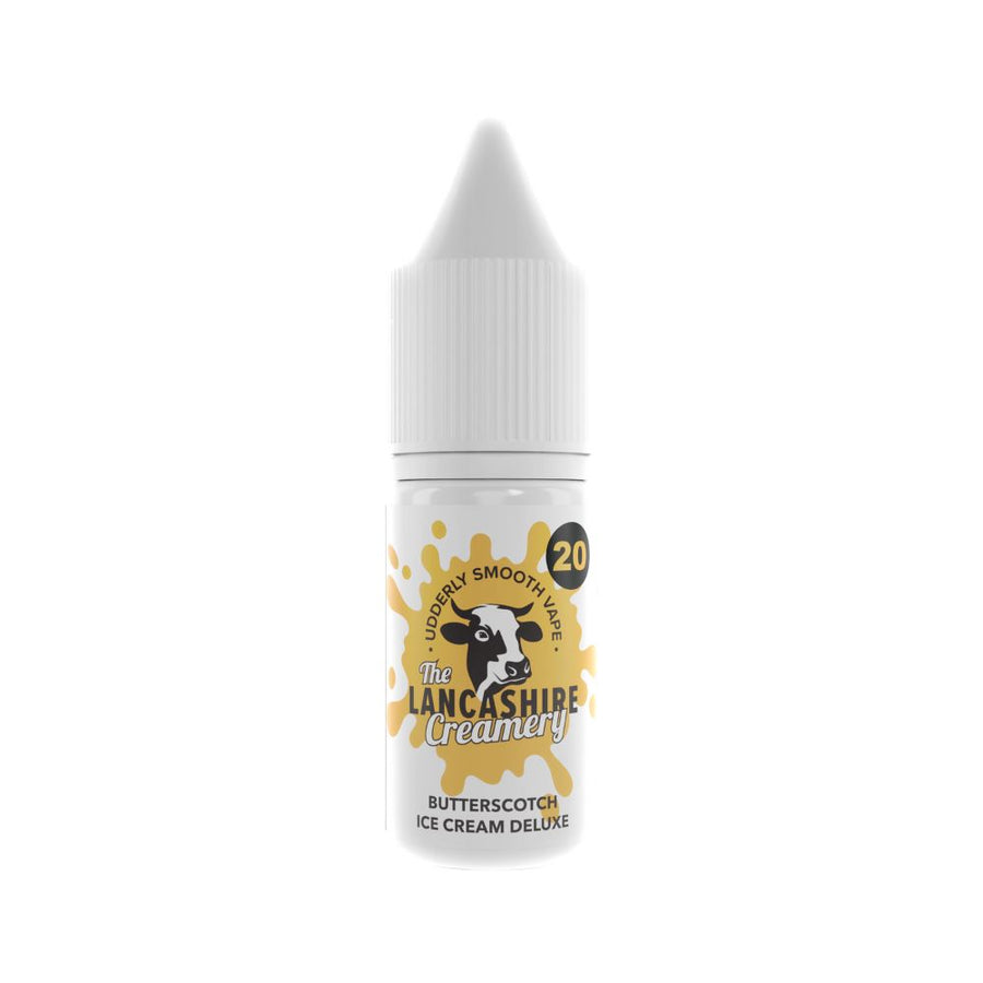 Butterscotch Ice Cream Deluxe 10ml Nic Salt e-Liquid by The Lancashire Creamery | The Puffin Hut