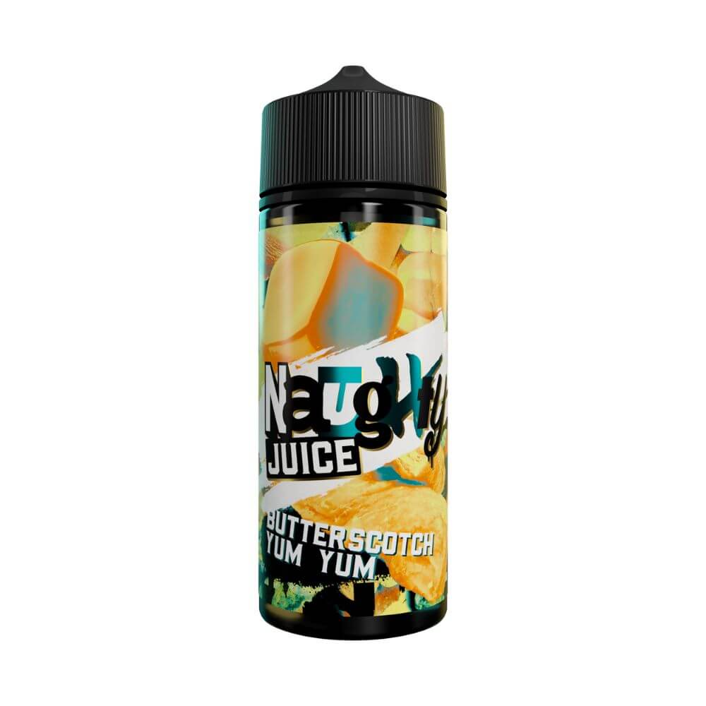 Butterscotch Yum Yum 100ml Shortfill e-Liquid by Naughty Juice | The Puffin Hut