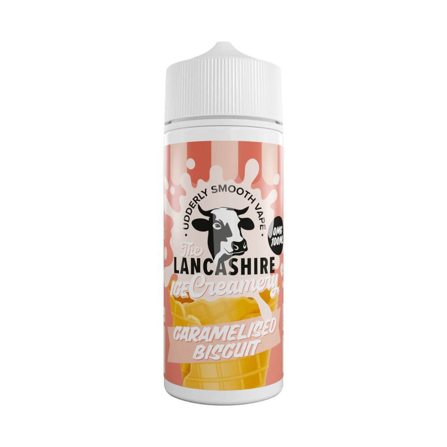 Caramelised Biscuit 100ml Shortfill e-Liquid by The Lancashire Ice Creamery | The Puffin Hut