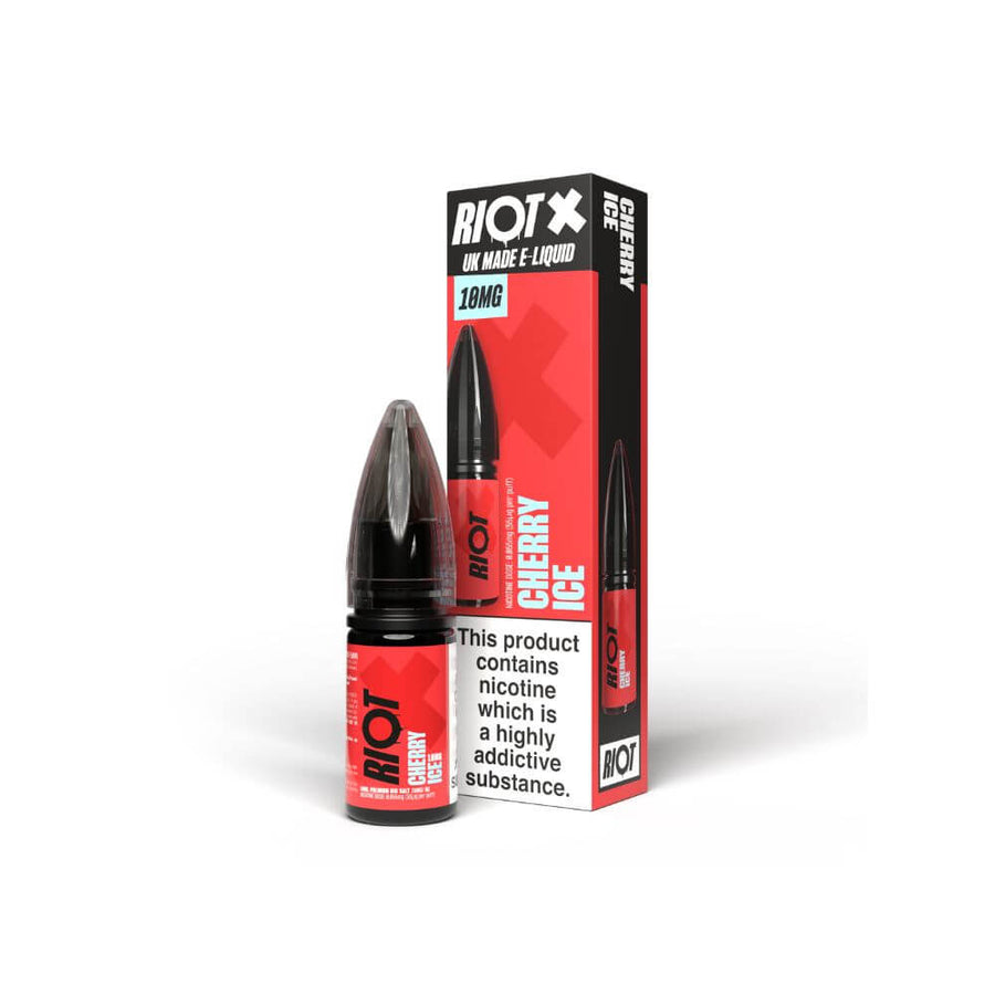 Cherry Ice Nic Salt e-Liquid by Riot X | The Puffin Hut