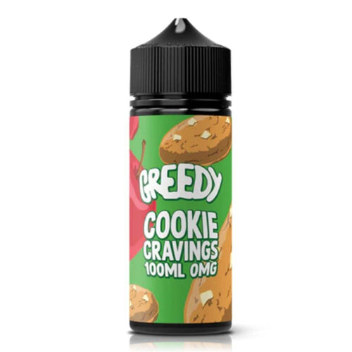 Cookie Cravings 100ml Short Fill e-Liquid by Greedy | The Puffin Hut
