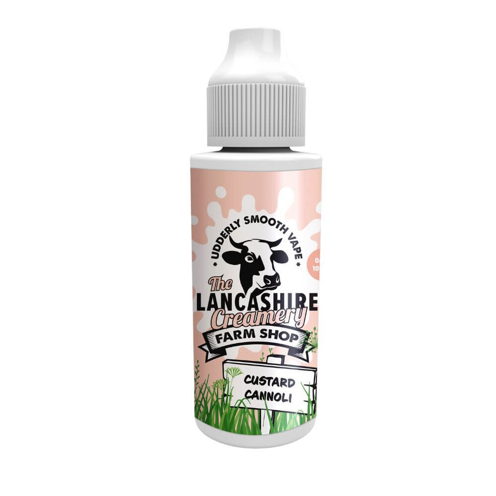 Custard Cannoli 100ml e-Liquid by The Lancashire Creamery Farm Shop Edition | The Puffin Hut