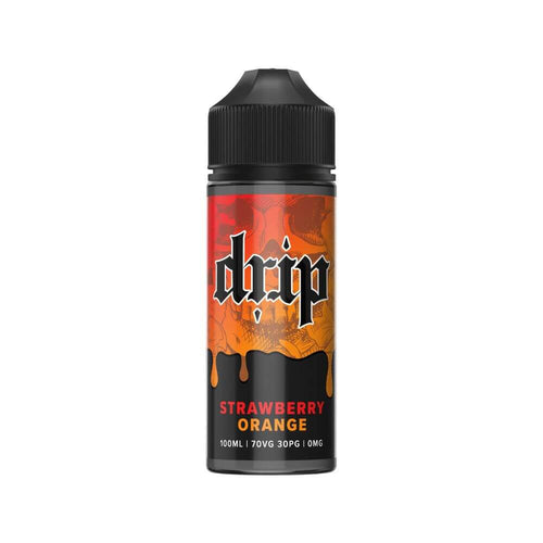 Strawberry Orange 100ml Shortfill e-Liquid by Drip | The Puffin Hut