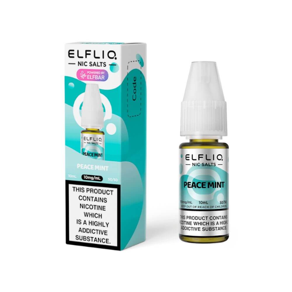 Peace Mint 10ml Nic Salt By Elf Bar ElfLiq | The Puffin Hut