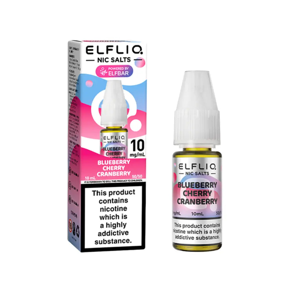 Blueberry Cherry Cranberry Nic Salt By Elf Bar ElfLiq | The Puffin Hut