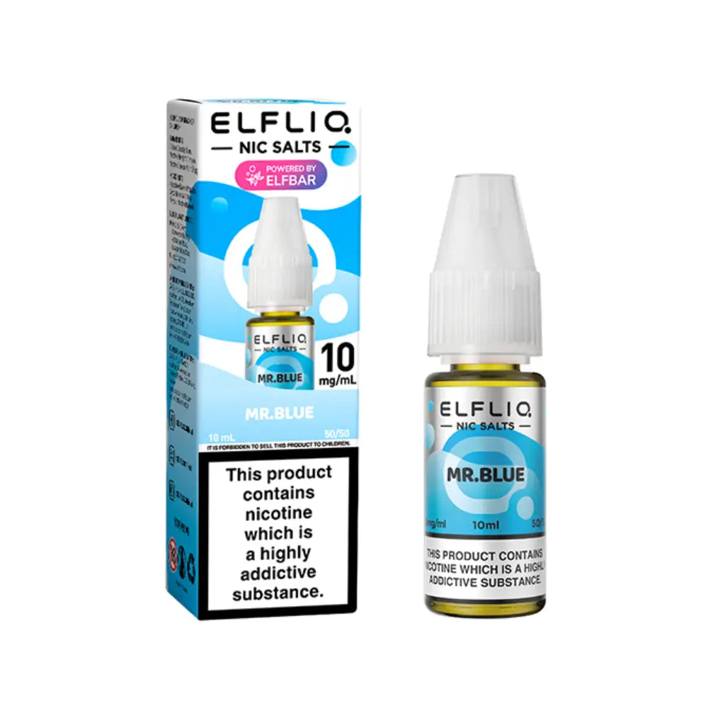 Mr Blue 10ml Nic Salt By Elf Bar ElfLiq | The Puffin Hut