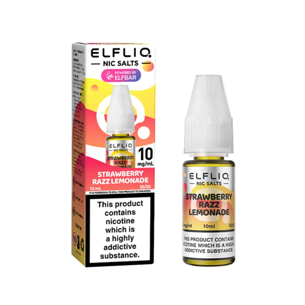 Strawberry Razz Lemonade 10ml Nic Salt By Elf Bar ElfLiq | The Puffin Hut