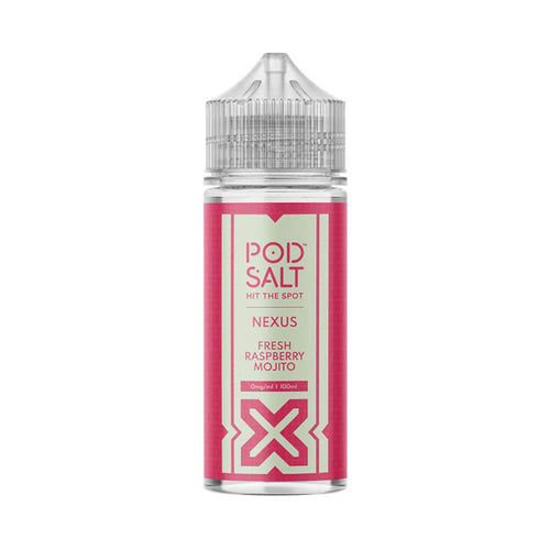 Fresh Raspberry Mojito 100ml Shortfill e-Liquid by Pod Salt Nexus | The Puffin Hut