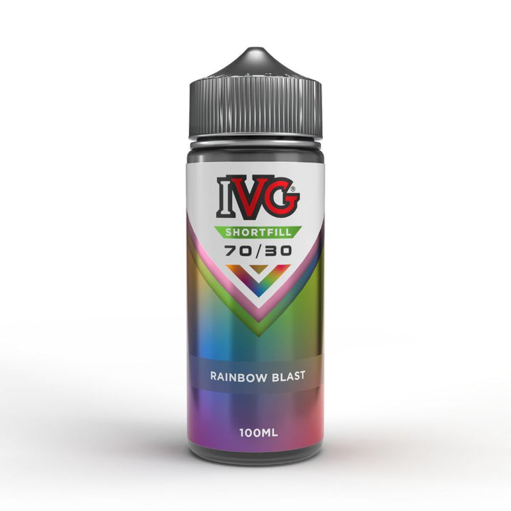 Rainbow Blast 100ml Shortfill e-Liquid by IVG | The Puffin Hut