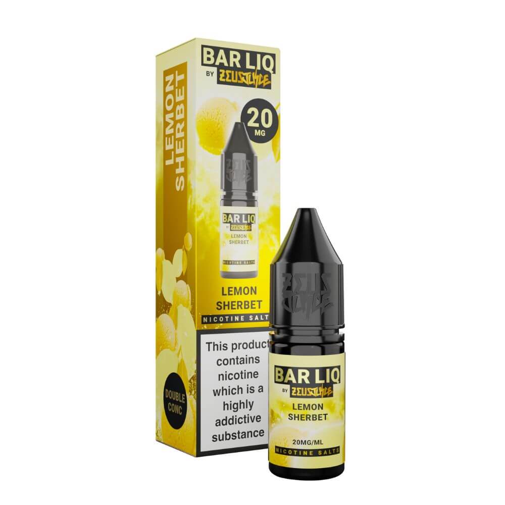 Lemon Sherbet Bar Liq 10ml Nicotine Salt e-Liquid by Zeus Juice | The Puffin Hut