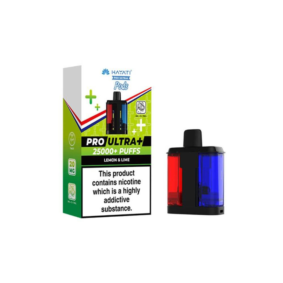 Hayati Pro Ultra+ Refill Pods - Lemon & Lime | The Puffin Hut