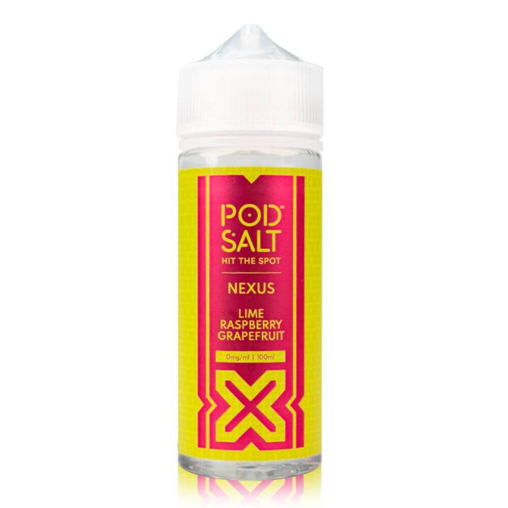 Lime Raspberry Grapefruit 100ml Shortfill e-Liquid by Pod Salt Nexus | The Puffin Hut