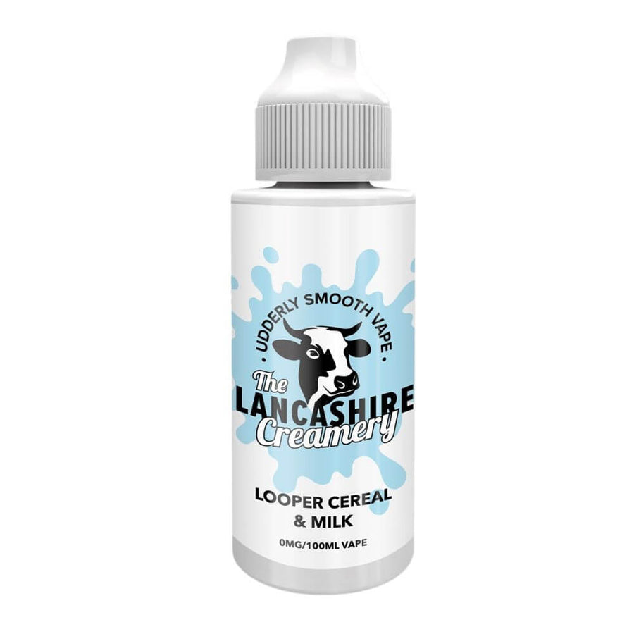 Looper Cereal & Milk 100ml Shortfill e-Liquid by The Lancashire Creamery | The Puffin Hut