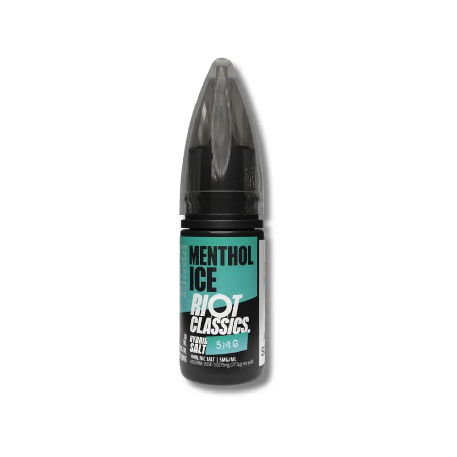 Menthol Ice Hybrid Salt e-Liquid by Riot Classics | The Puffin Hut