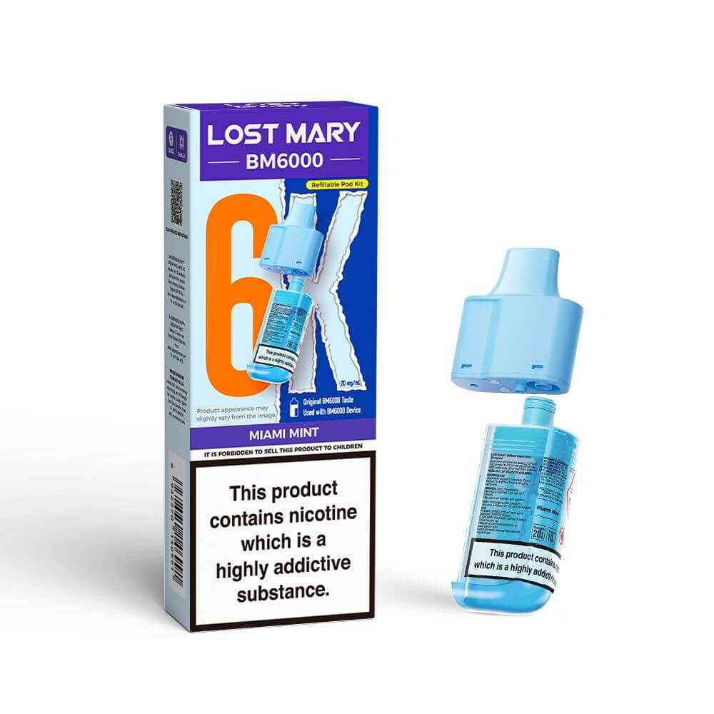 Lost Mary BM6000 Refill Pack - Miami Mint