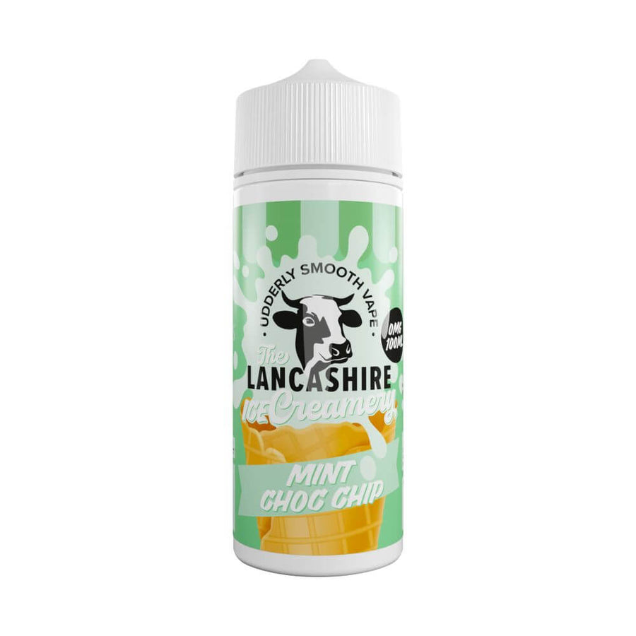 Mint Choc Chip 100ml Shortfill e-Liquid by The Lancashire Ice Creamery | The Puffin Hut