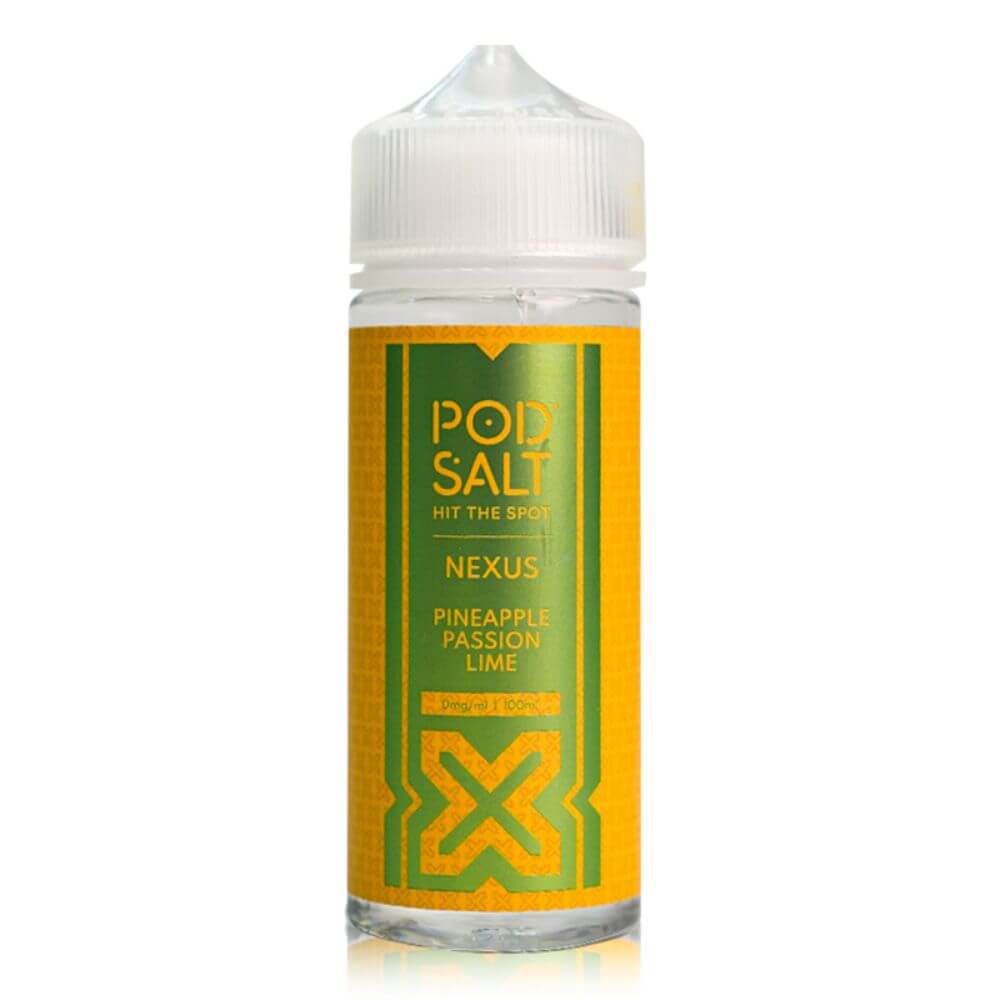 Pineapple Passion Lime 100ml Shortfill e-Liquid by Pod Salt Nexus | The Puffin Hut