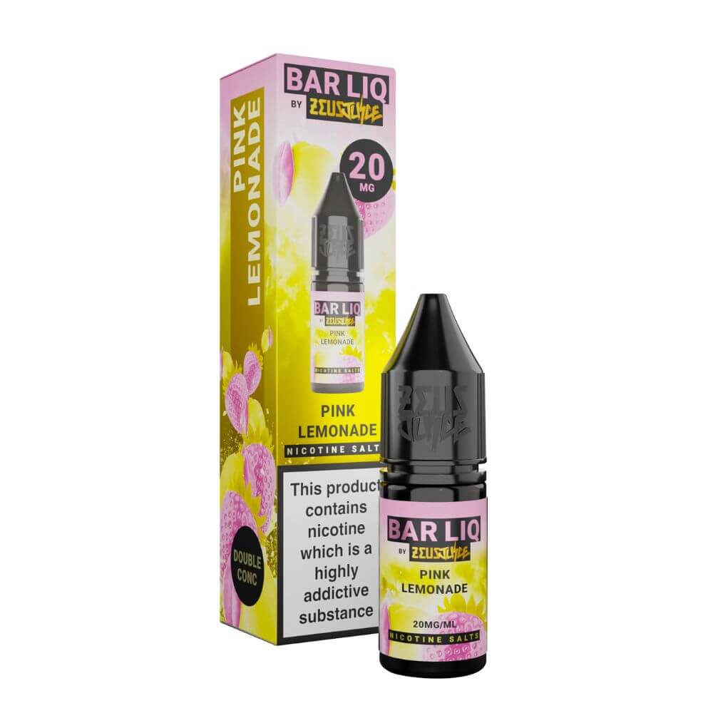 Pink Lemonade Bar Liq Nicotine Salt e-Liquid by Zeus Juice | The Puffin Hut