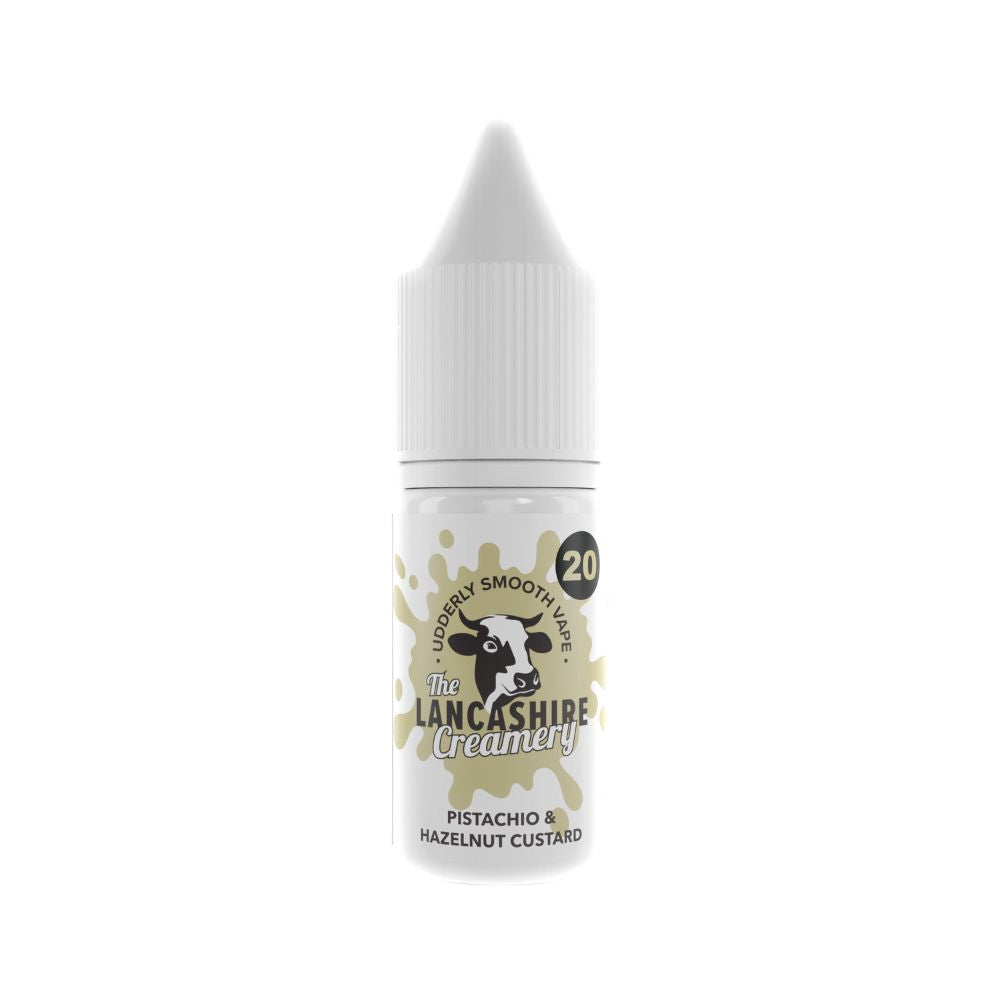 Pistachio & Hazelnut Custard 10ml Nic Salt e-Liquid by The Lancashire Creamery | The Puffin Hut