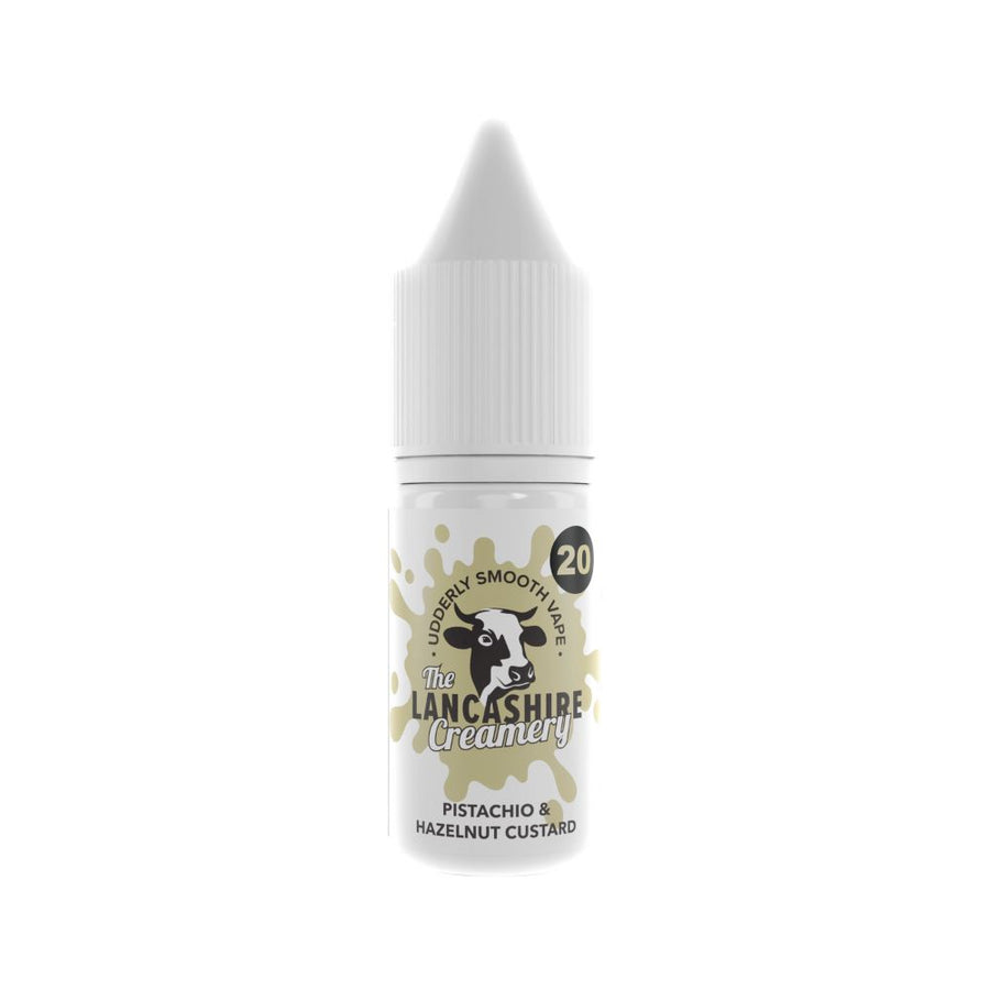 Pistachio & Hazelnut Custard 10ml Nic Salt e-Liquid by The Lancashire Creamery | The Puffin Hut