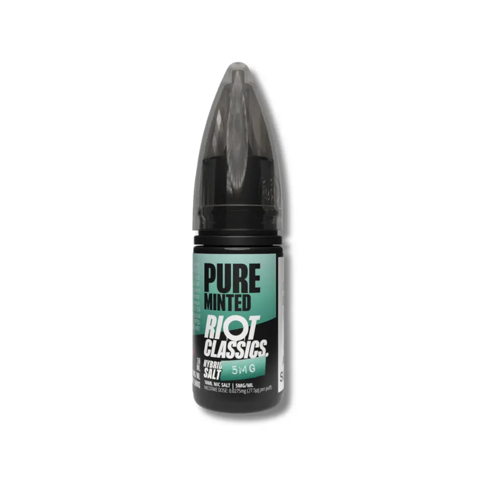 Pure Minted Hybrid Salt e-Liquid by Riot Classics | The Puffin Hut