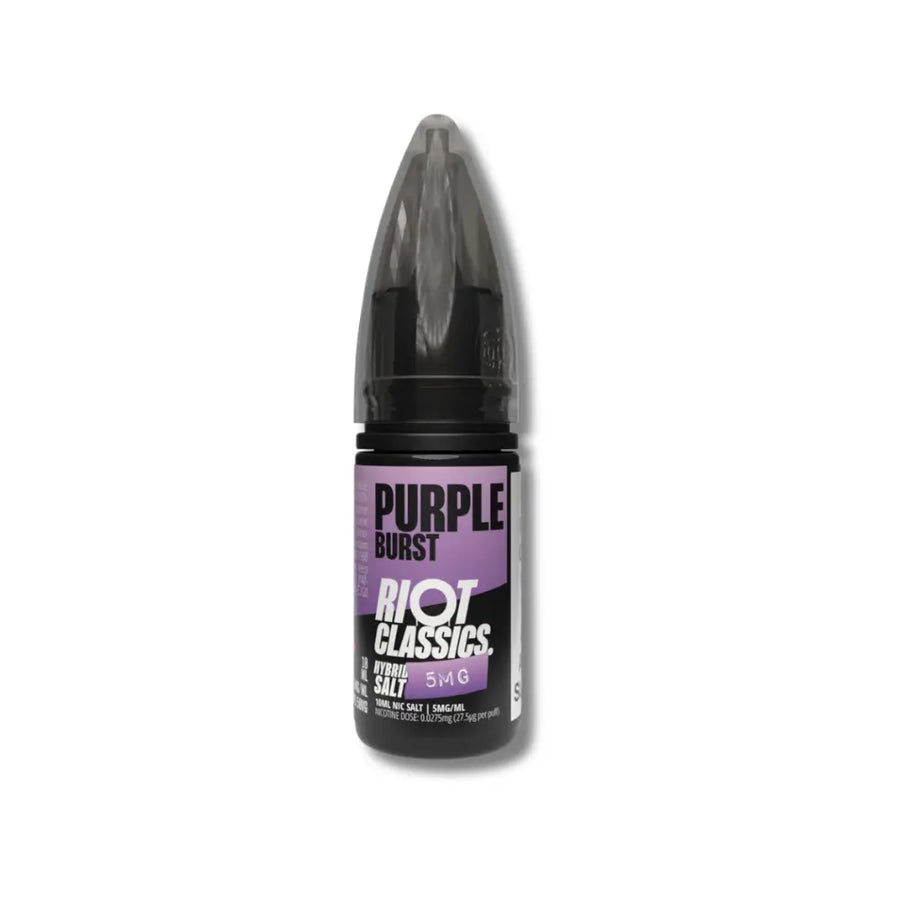 Purple Burst Hybrid Salt e-Liquid by Riot Classics | The Puffin Hut