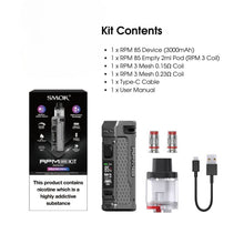 Load image into Gallery viewer, Smok RPM 85 Pod Vape Kit - Kit Contents | The Puffin Hut
