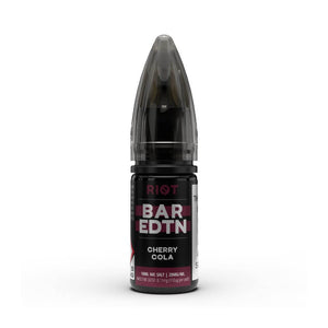 Cherry Cola 10ml Nic Salt e-Liquid by Riot BAR EDTN | The Puffin Hut