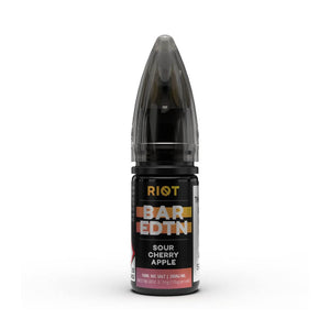 Sour Cherry & Apple 10ml Nic Salt e-Liquid by Riot BAR EDTN | The Puffin Hut